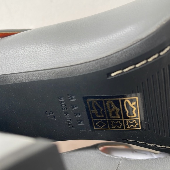 MARNI MARY JANE HEELS IN DOLPHIN IT 37 US7 - Picture 11 of 12